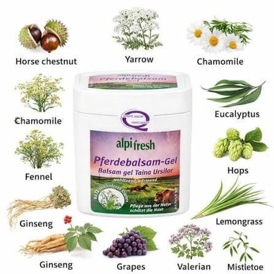 Balsamo gel Forza dell'orso Alpifresh, 250ml, Lenhart Kosmetik ​​​​​​​