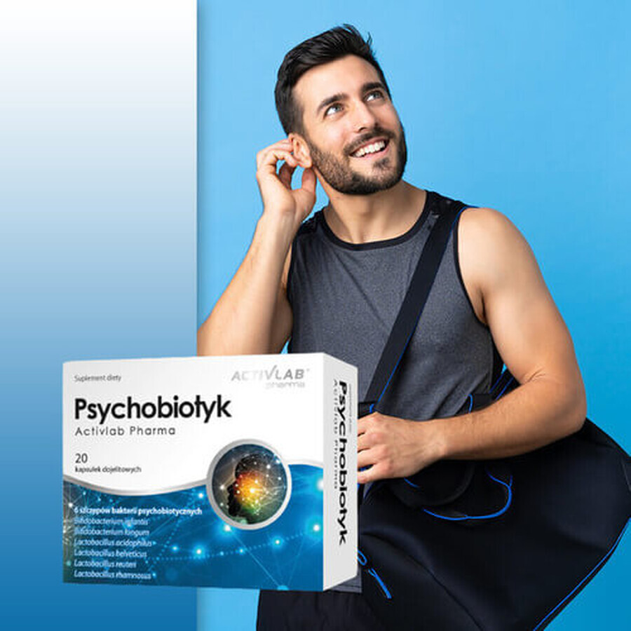 Activlab Pharma Psychobiotique, 20 gélules entériques