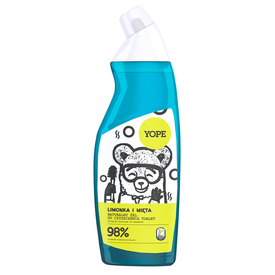 Cumpără Yope Lime and Mint, gel natural de curățare a toaletei, 750 ml Yope Lime and Mint, gel natural de curățare a toaletei, 750 ml