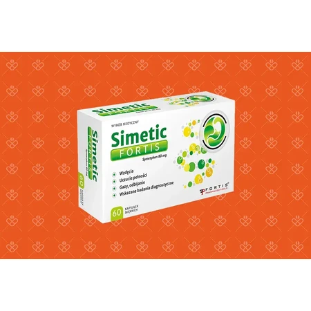 Simetic Fortis 80 mg, 60 cápsulas blandas