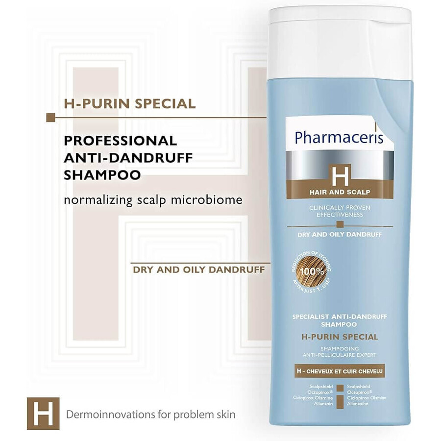 Purin Special Shampoo Pharmaceris H per Forfora Secca e Grassa 250 ml Purin Special Shampoo Pharmaceris H per Forfora Secca e Grassa 250 ml