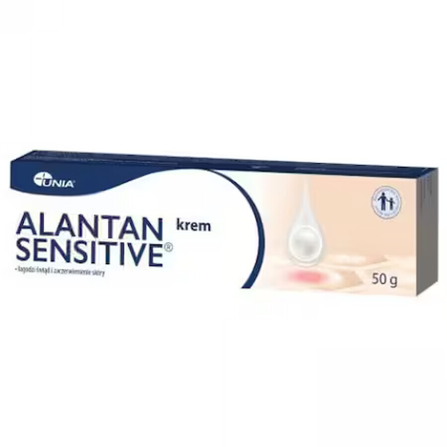 Alantan Sensitive, cremă pentru bebeluși din prima zi, copii și adulți, 50 g