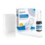 Dermicin, wiegkapset, spuitbus, 30 ml + kam + borstel