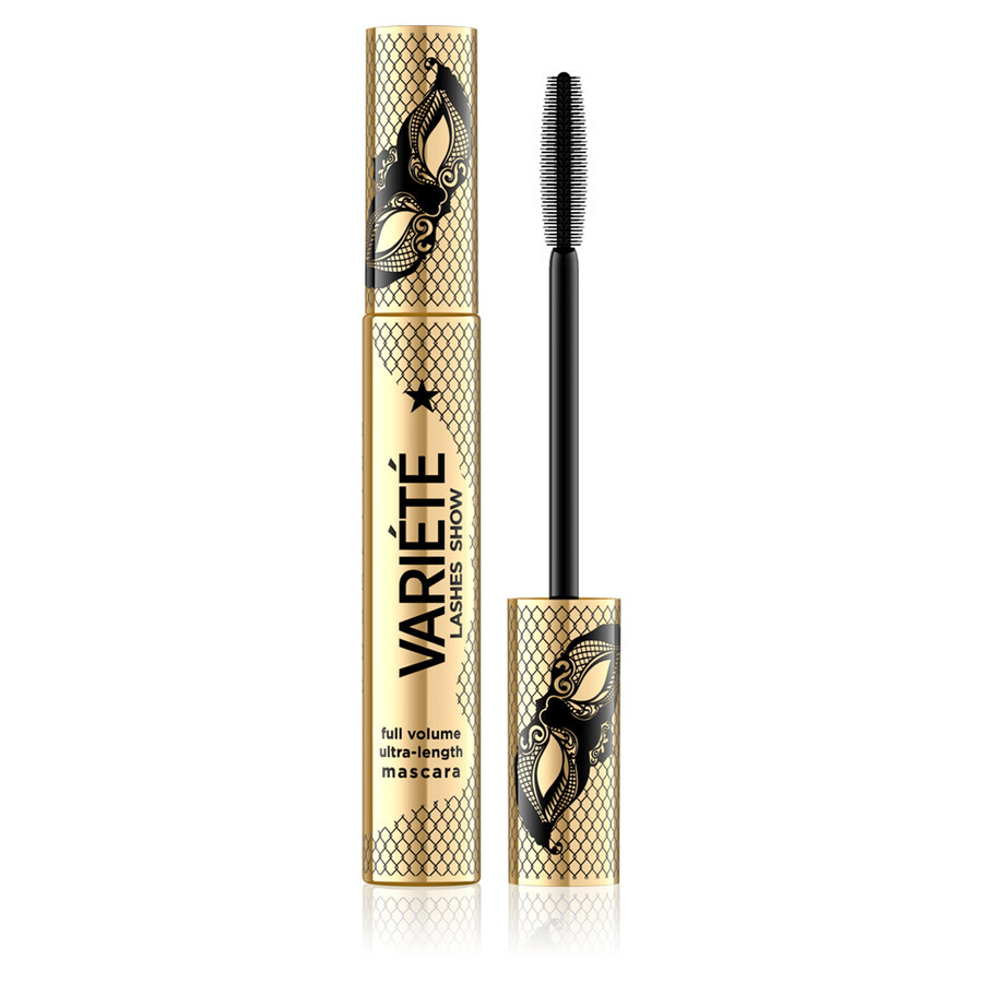 Cumpără Eveline Cosmetics Variete Lashes Show, Rimel pentru alungire și îngroșare, Negru, 10 ml Eveline Cosmetics Variete Lashes Show, Rimel pentru alungire și îngroșare, Negru, 10 ml