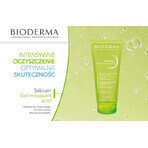 Gel spumant activ Bioderma Sébium, ten gras și acneic, 200 ml, Naos Gel spumant activ Bioderma Sébium, ten gras și acneic, 200 ml, Naos