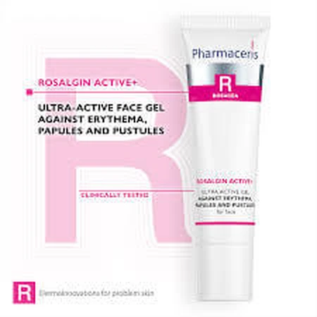 Pharmaceris R Rosalgin Active+, gel ultra-actif pour érythème et lésions papulopustuleuses, 30 ml
