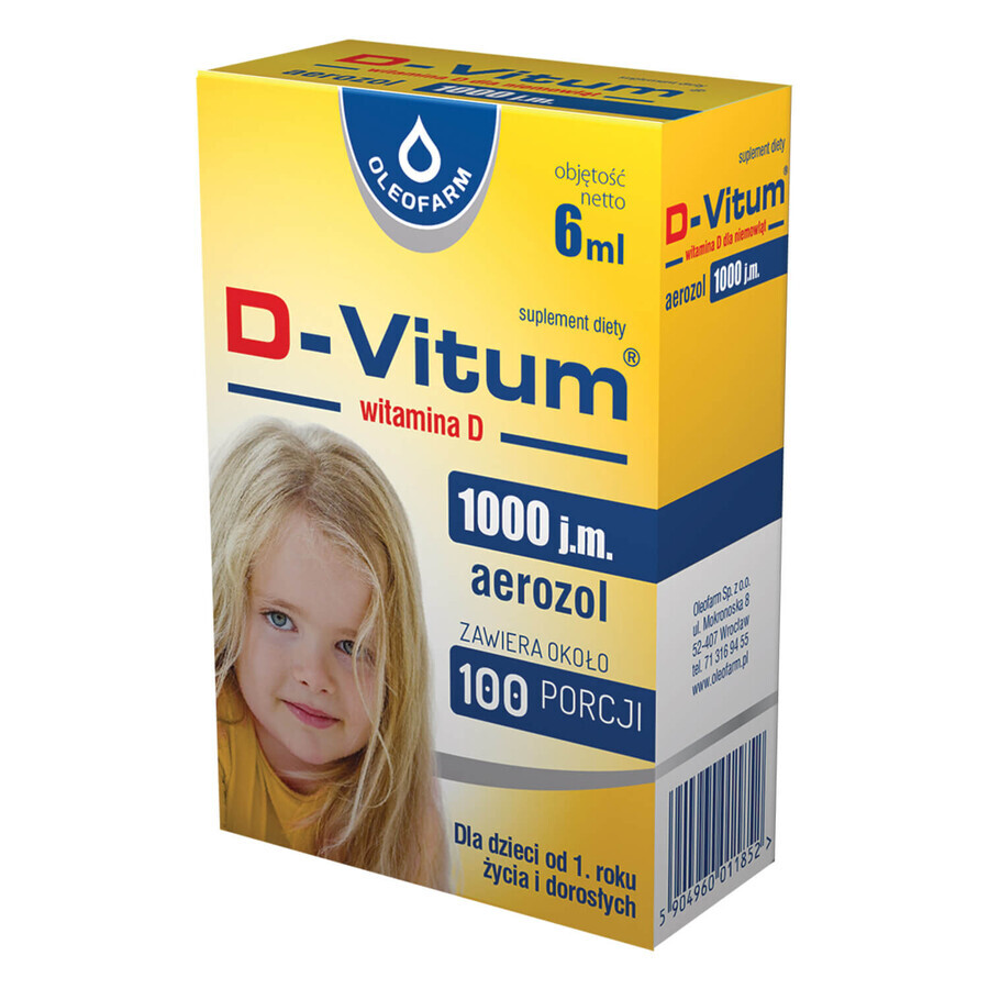 Winkel op D-Vitum Forte 1000 IE, spuitbus, 6 ml D-Vitum Forte 1000 IE, spuitbus, 6 ml