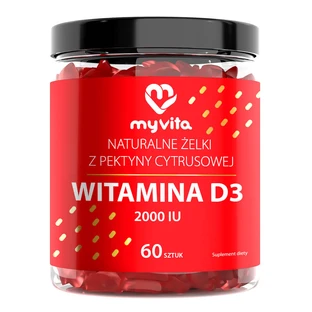 MyVita Vitamine D3 2000 UI, gelées, 60 pièces
