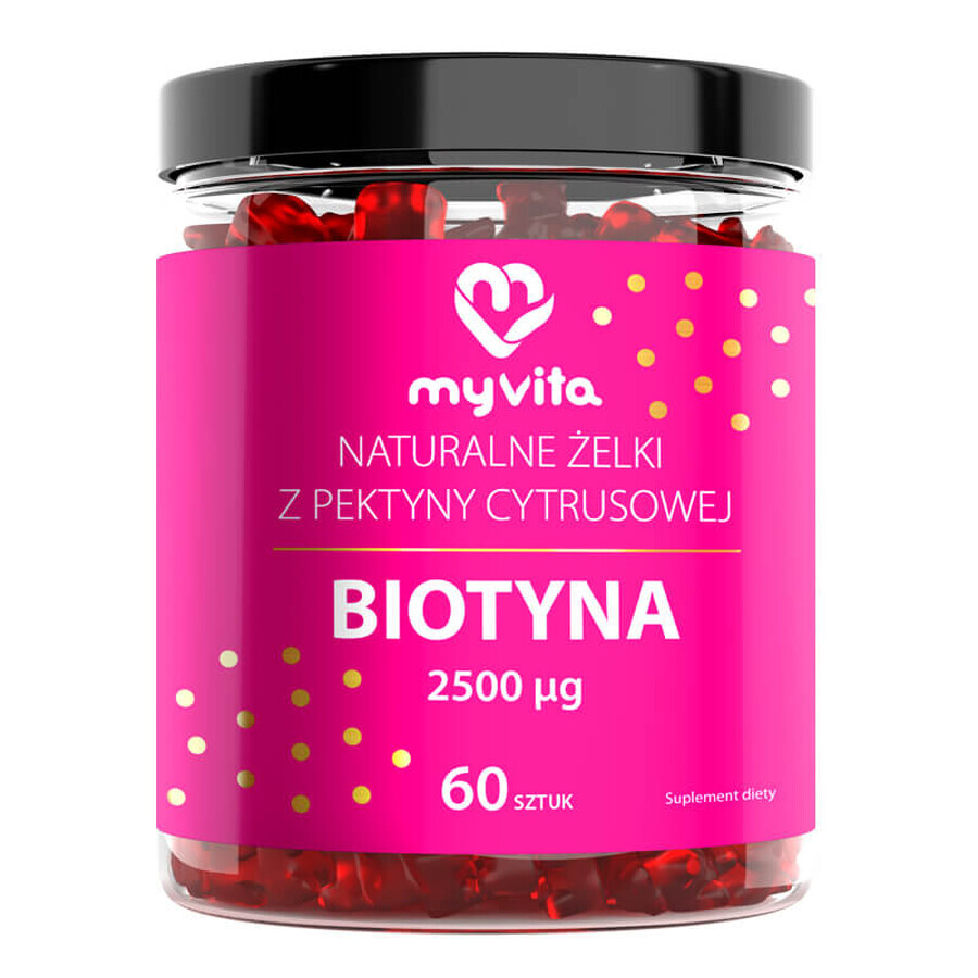 Buy MyVita Biotin, jelly rolls, 60 pieces MyVita Biotin, jelly rolls, 60 pieces