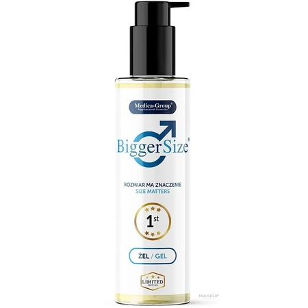 Gel para aumentar y engrosar el pene BiggerSize, 150 ml, Medica-Group