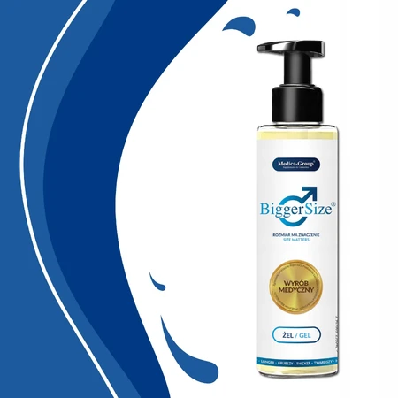 Gel para aumentar y engrosar el pene BiggerSize, 150 ml, Medica-Group