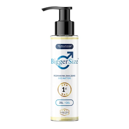 Gel para aumentar y engrosar el pene BiggerSize, 150 ml, Medica-Group