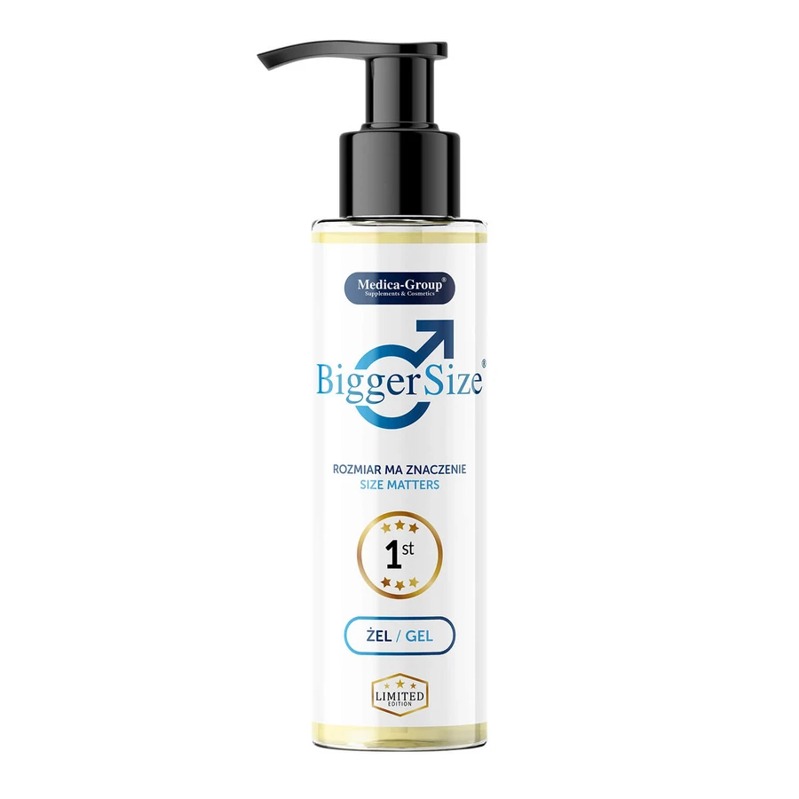 Gel para aumentar y engrosar el pene BiggerSize, 150 ml, Medica-Group