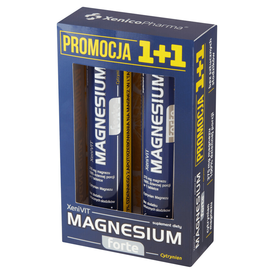 Acquista Integratore Alimentare XeniVIT Magnesio Forte Citrato, 20x2 compresse Integratore Alimentare XeniVIT Magnesio Forte Citrato, 20x2 compresse