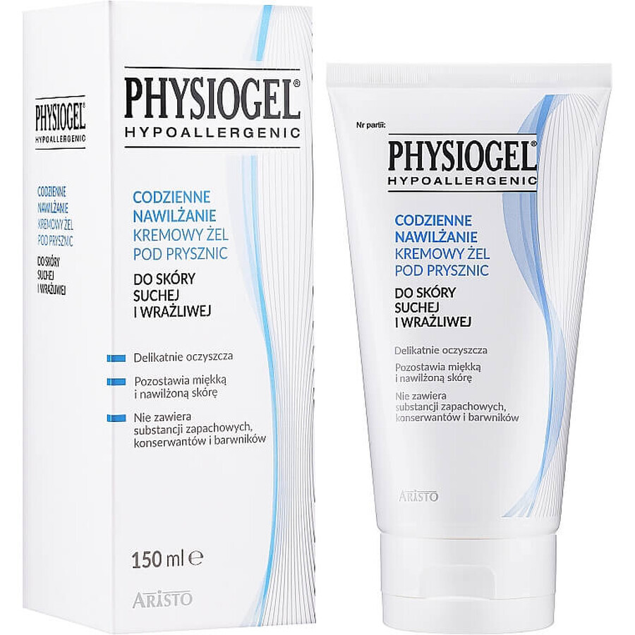 Physiogel Daily Hydraterende, romige douchegel, droge en gevoelige huid, 150 ml