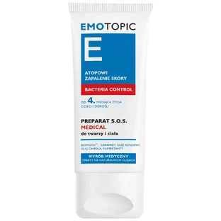 Pharmaceris E Emotopic Bacteria Control, préparation médicale SOS visage et corps à partir de 4 mois, 30 ml