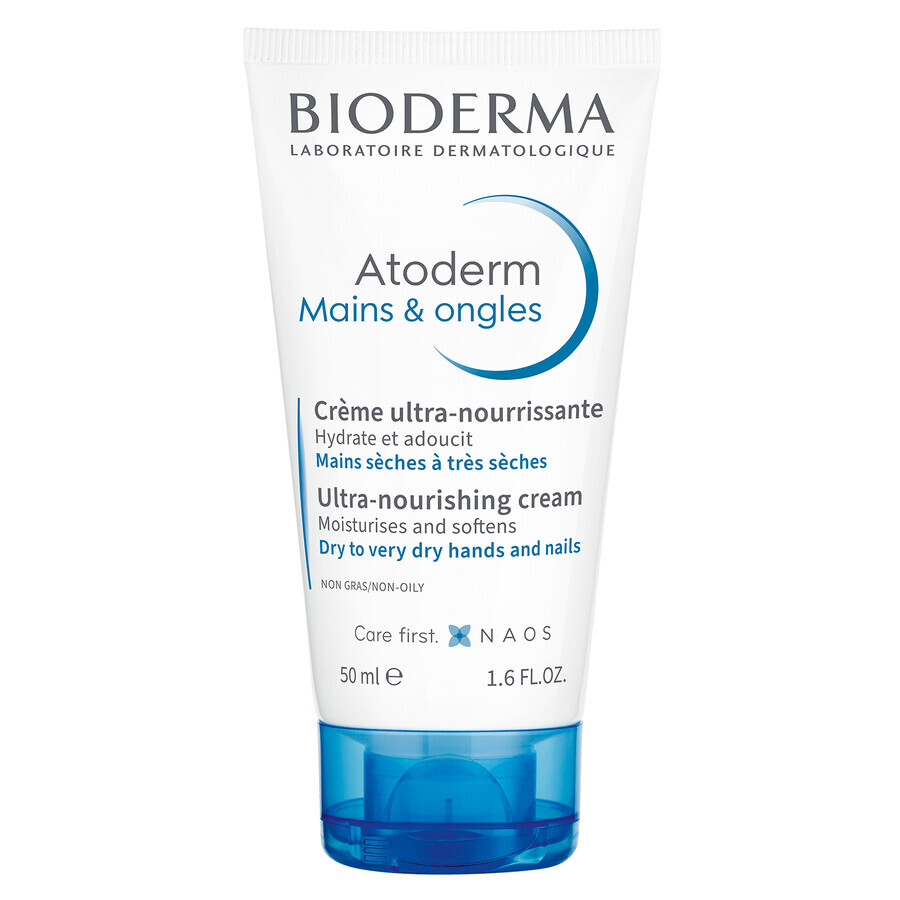 Buy Bioderma Atoderm Mains & Ongles, Ultra-nourishing cream for hands and nails, 50 ml Bioderma Atoderm Mains & Ongles, Ultra-nourishing cream for hands and nails, 50 ml