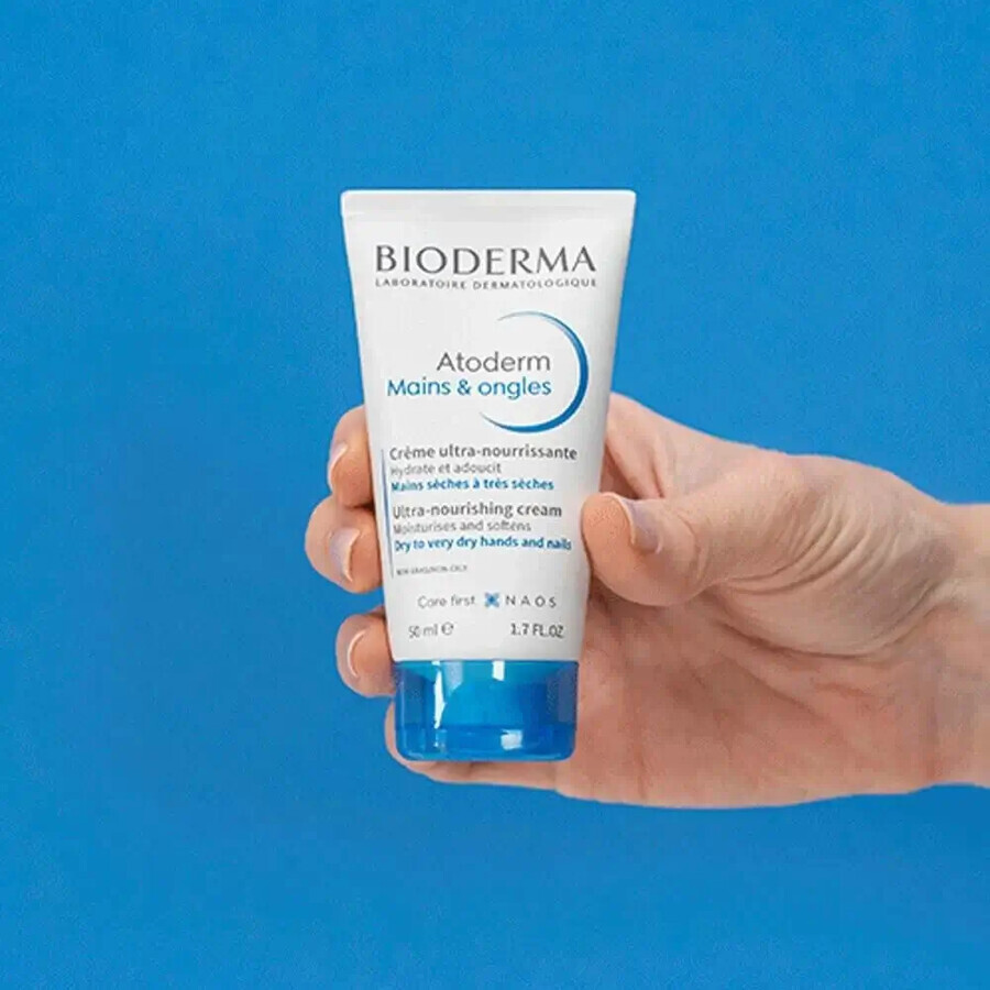 Bioderma Atoderm Mains & Ongles, Ultra-nourishing cream for hands and nails, 50 ml Bioderma Atoderm Mains & Ongles, Ultra-nourishing cream for hands and nails, 50 ml