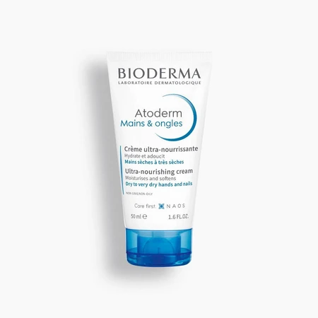 Bioderma Atoderm Mains &amp; Ongles, crème ultra-nourrissante mains et ongles, 50 ml