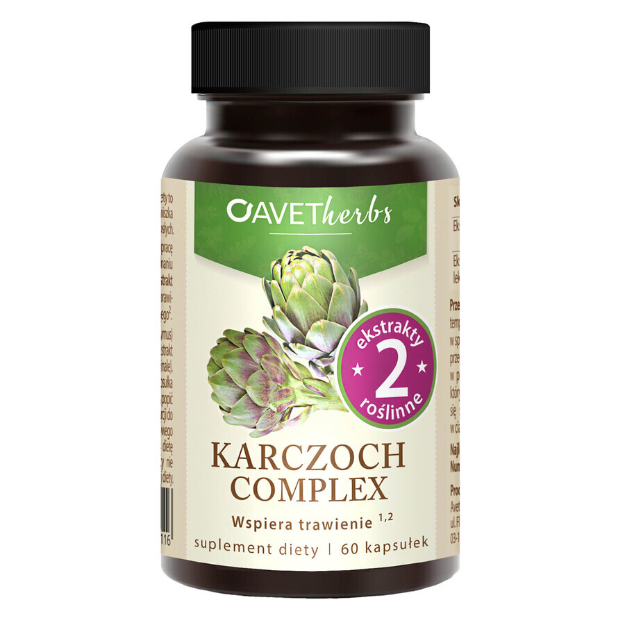 Comprar Avet Herbs Complejo de Alcachofa, 60 cápsulas Avet Herbs Complejo de Alcachofa, 60 cápsulas
