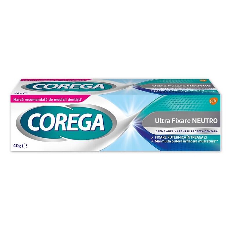 Neutro Corega Denture Adhesive Cream, 40 g, Gsk