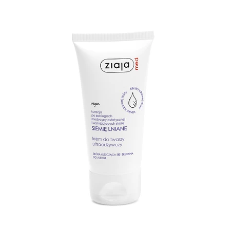 Ziaja Med Leinsamen ultra nährende Gesichtscreme, 50 ml
