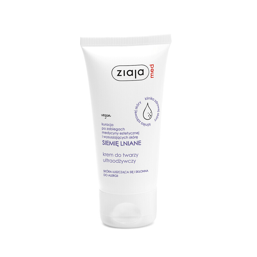 Comprar Ziaja Med Siemię Lniane, crema facial ultra nutritiva, descamación y piel propensa a alergias, 50 ml. Ziaja Med Siemię Lniane, crema facial ultra nutritiva, descamación y piel propensa a alergias, 50 ml.