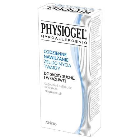 Physiogel Hidratación Diaria, gel limpiador facial, piel seca y sensible, 150 ml