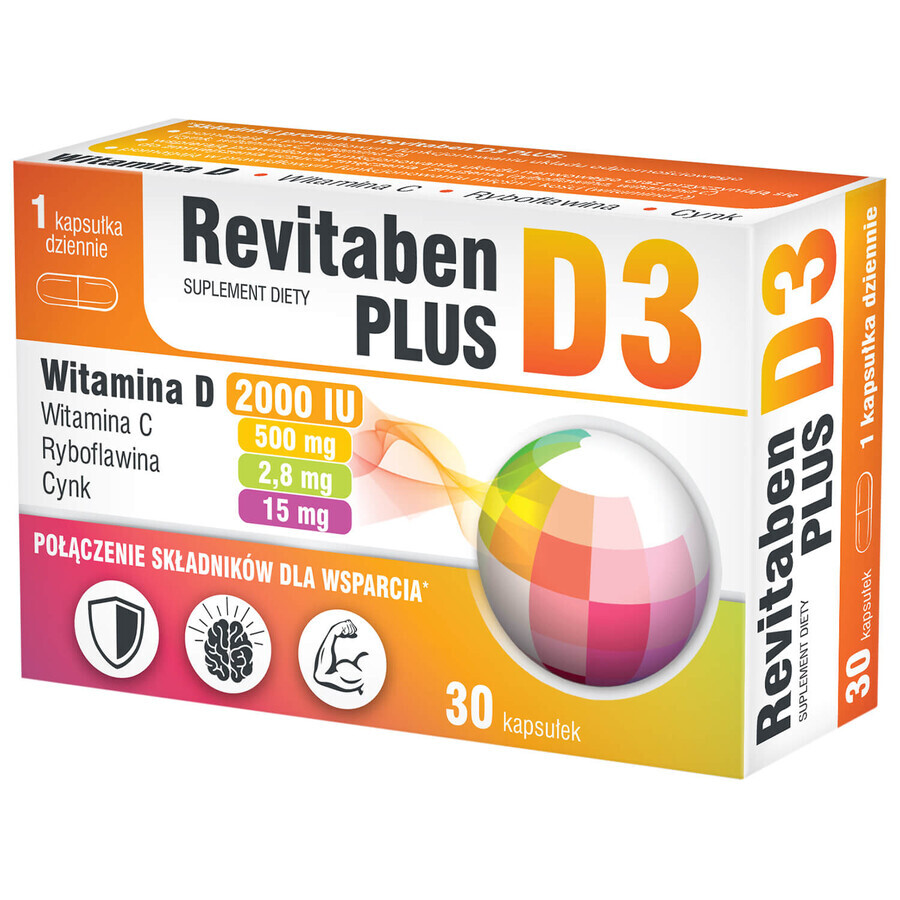 Revitaben D3 Plus, 30 capsule