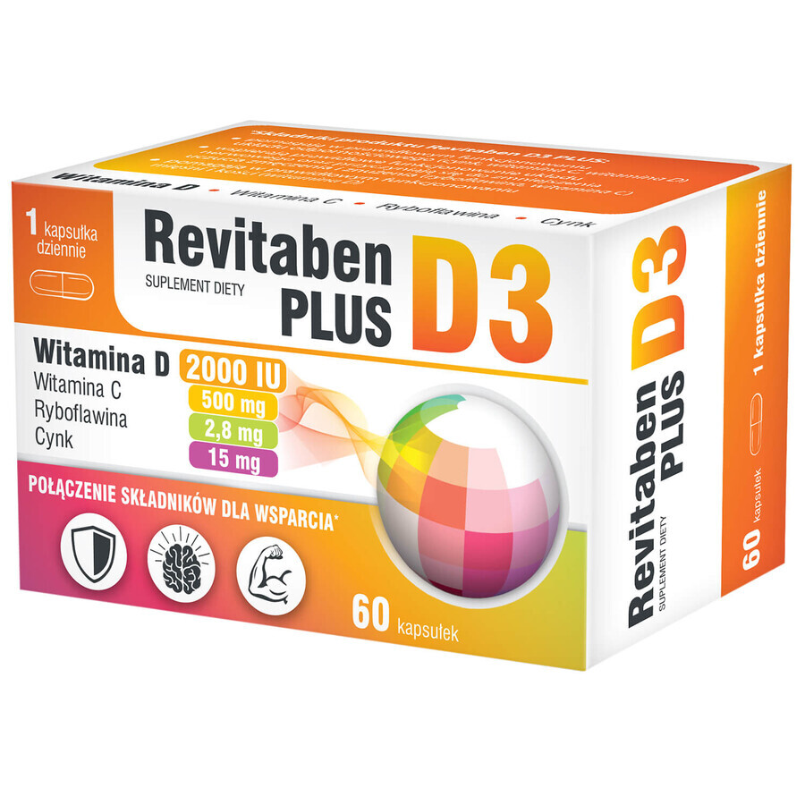 Revitaben D3 Plus, 60 capsules