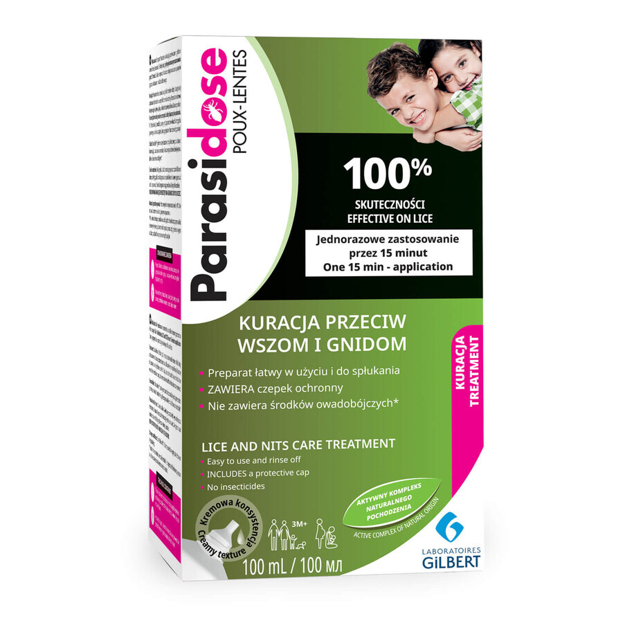 Trattamento Parasidose contro pidocchi e lendini, 100 ml - Lunga durata!