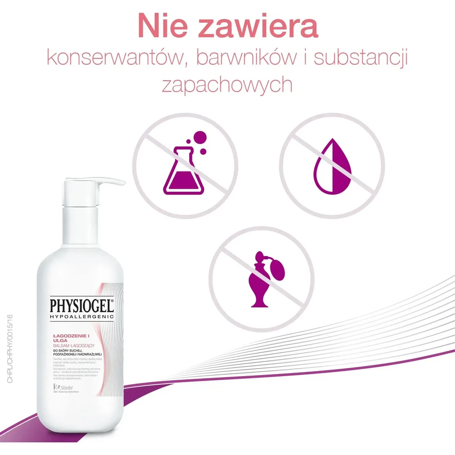 Physiogel Soothing and Relief, verzachtende balsem, droge, geïrriteerde en overgevoelige huid, 400 ml