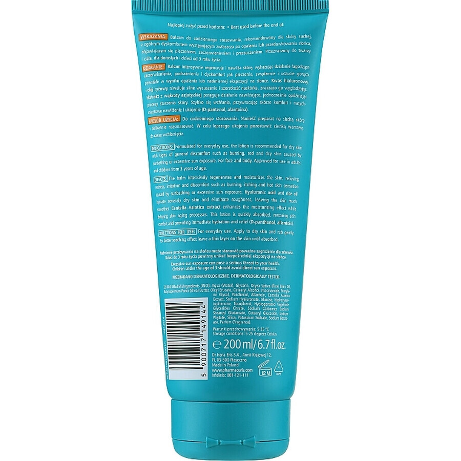 Pharmaceris S, Soothing and regenerating after-beach lotion, 200 ml