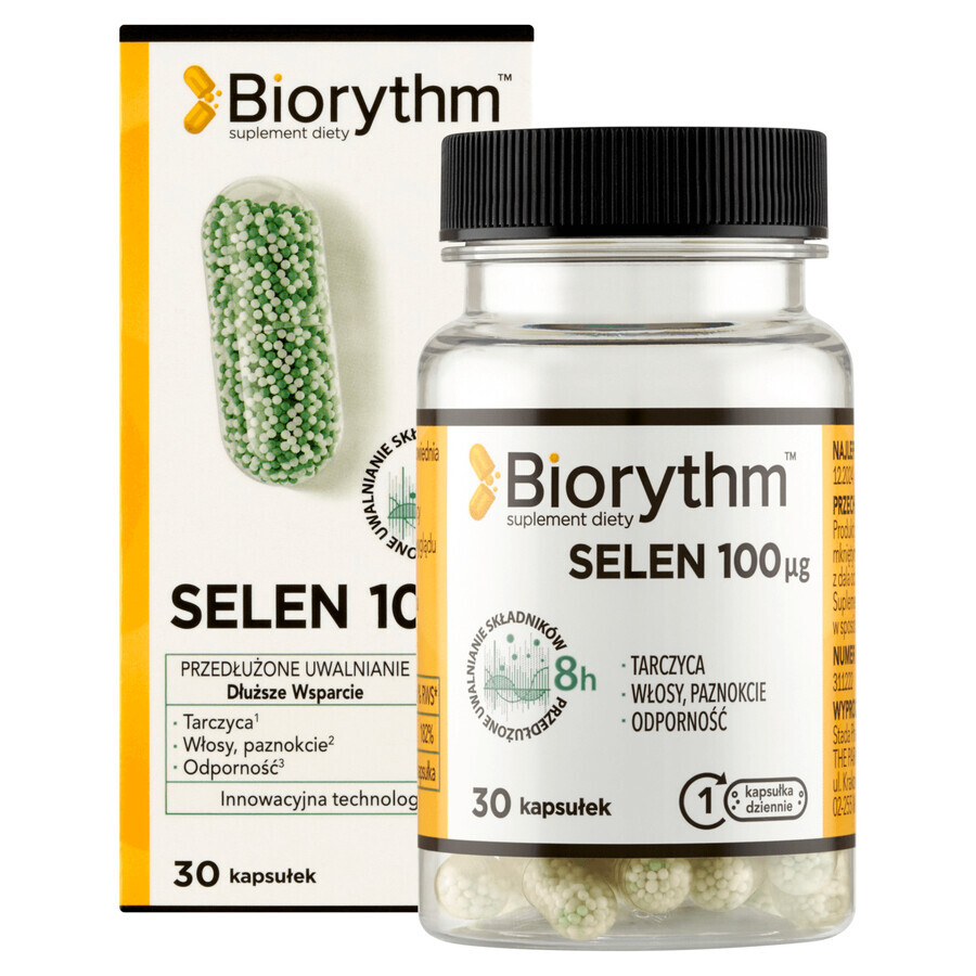 Buy Biorythm Selenium 100 µg, 30 capsules Biorythm Selenium 100 µg, 30 capsules