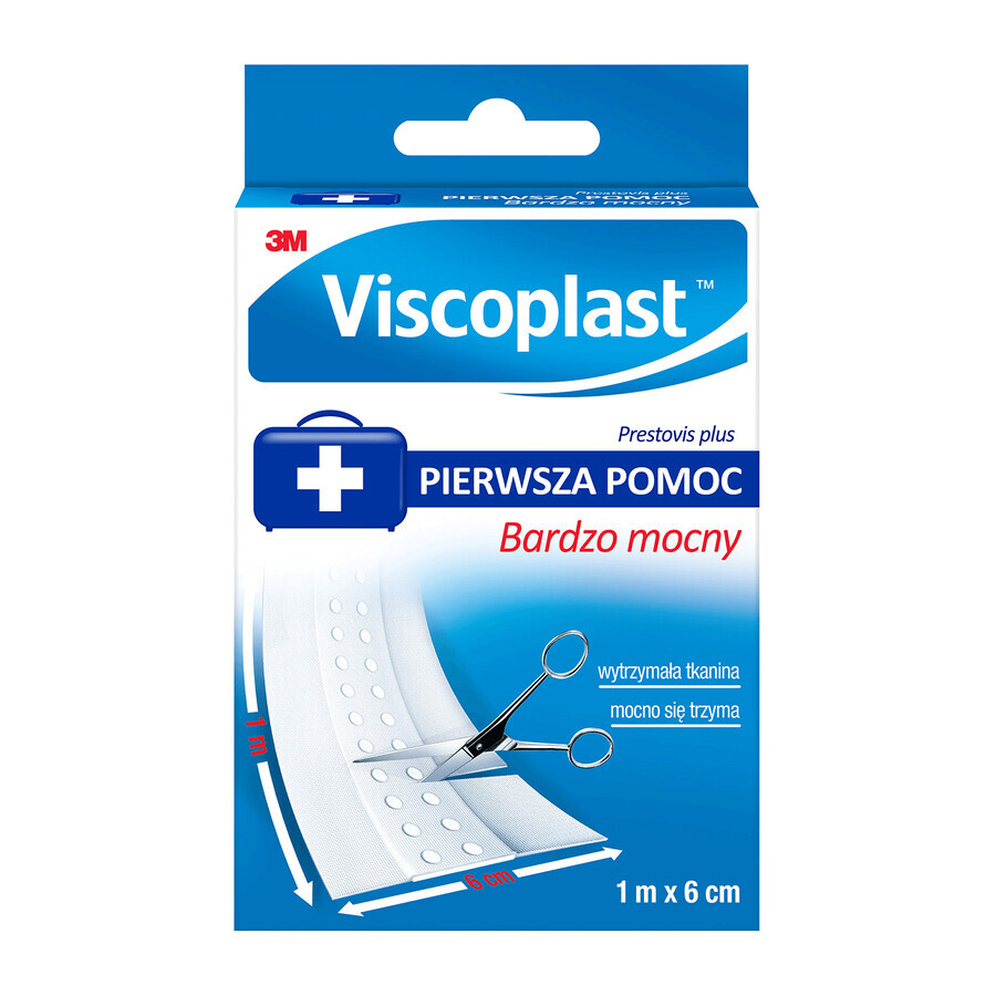 Buy Viscoplast Prestovis Plus, cutting plaster, extra strong, white, 1 mx 6 cm, 1 piece Viscoplast Prestovis Plus, cutting plaster, extra strong, white, 1 mx 6 cm, 1 piece