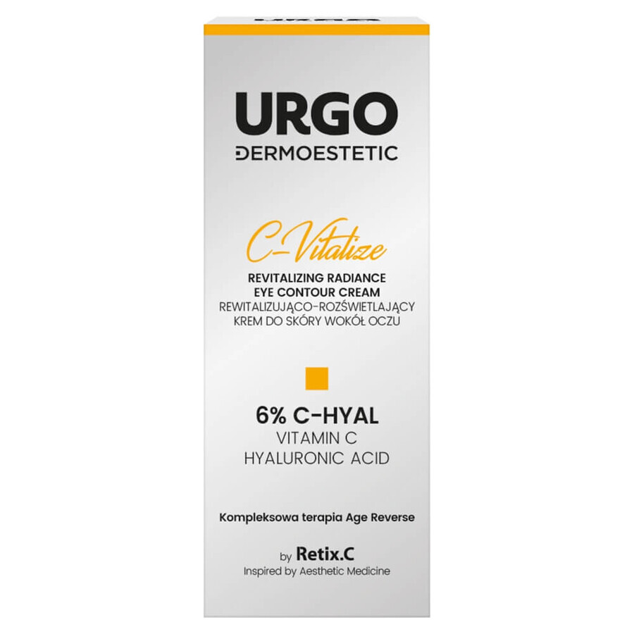 Comprar Urgo Dermoestetic C-Vitalize, crema revitalizante e iluminadora para el contorno de ojos, 15 ml Urgo Dermoestetic C-Vitalize, crema revitalizante e iluminadora para el contorno de ojos, 15 ml