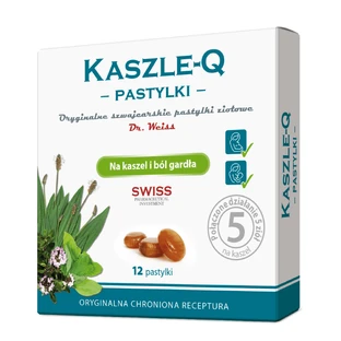 Cough-Q, pastillas para la tos y el dolor de garganta, 12 pastillas