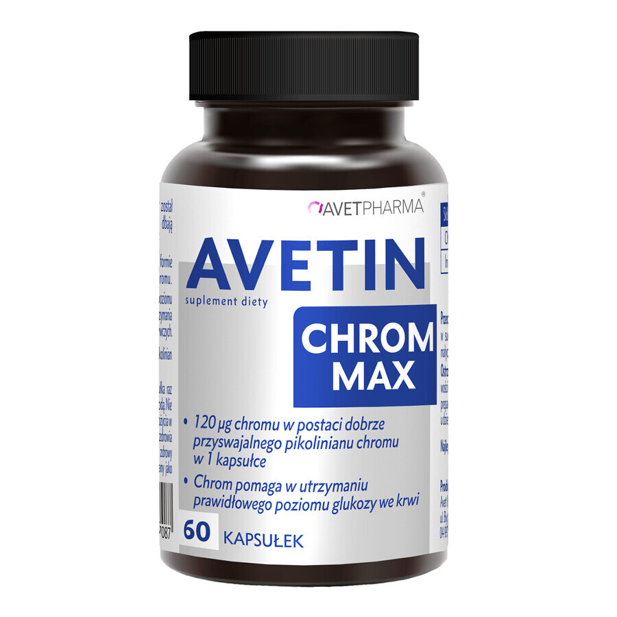 Shop Avetin Chrom Max, 60 Kapseln Avetin Chrom Max, 60 Kapseln