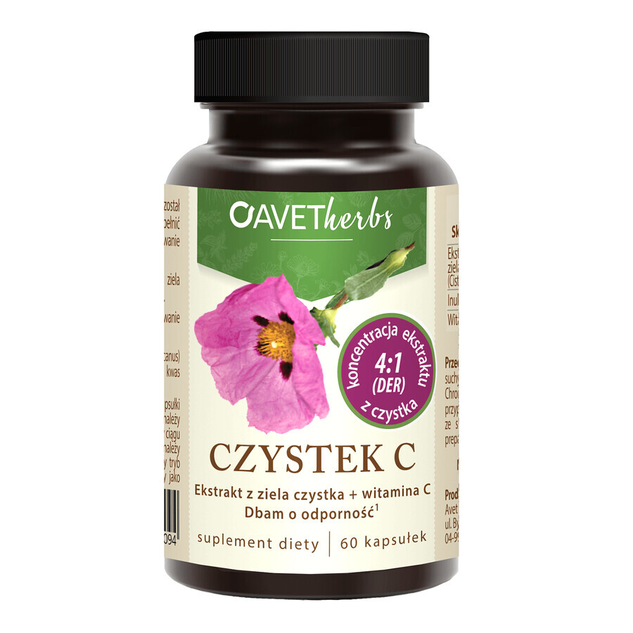 Shop Avet Herbs Cistus C, 60 Kapseln Avet Herbs Cistus C, 60 Kapseln