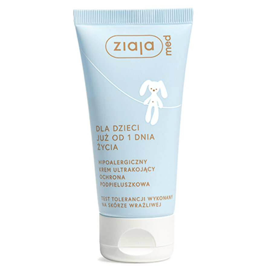 Cumpără Ziaja Med, cremă hipoalergenică ultra-allergenică, protecție pentru scutece, din prima zi de viață, 50 ml Ziaja Med, cremă hipoalergenică ultra-allergenică, protecție pentru scutece, din prima zi de viață, 50 ml