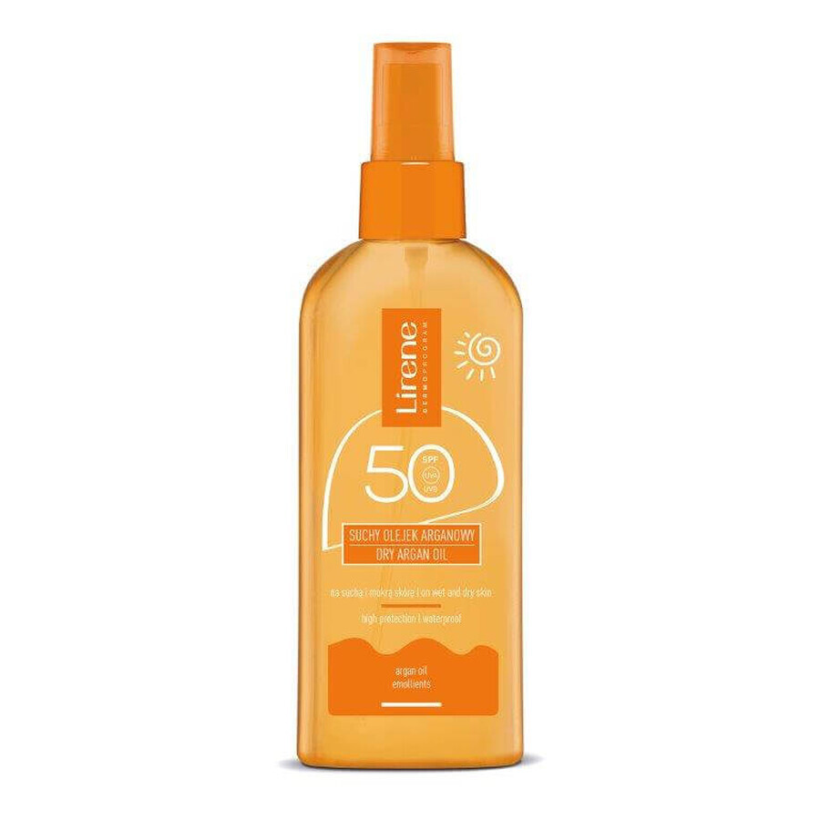 Shop Lirene, Suchy olejek arganowy SPF 50, 150 ml Lirene, Suchy olejek arganowy SPF 50, 150 ml