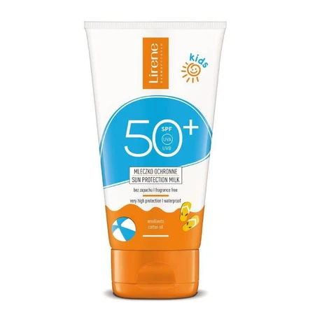 Lirene Kids, Ochronne mleczko dla dzieci bezzapachowe SPF 50+, 150 ml