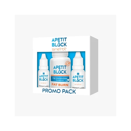 Apetit Block Sinetrol Set 30 capsules + 2 flesjes x 15 ml - voor gewichtsverlies
