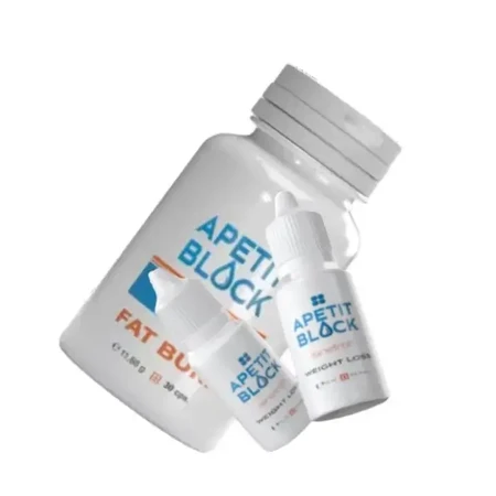 Apetit Block Sinetrol Set 30 capsules + 2 flesjes x 15 ml - voor gewichtsverlies