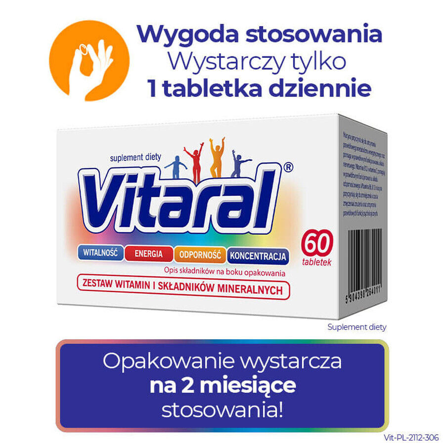 Vitaral, 60 compresse DATA BREVE