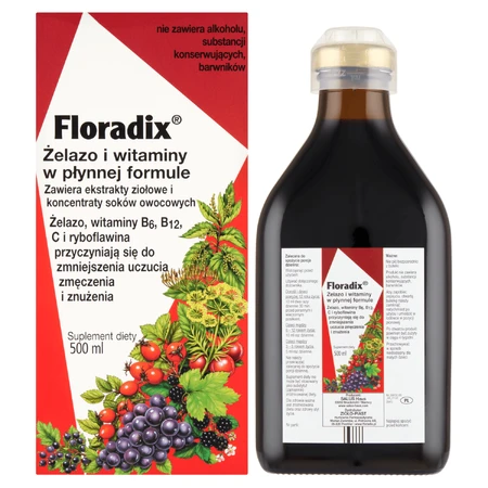 Floradix IJzer &amp; Vitaminen, 500 ml VERONTREINIGDE VERPAKKING