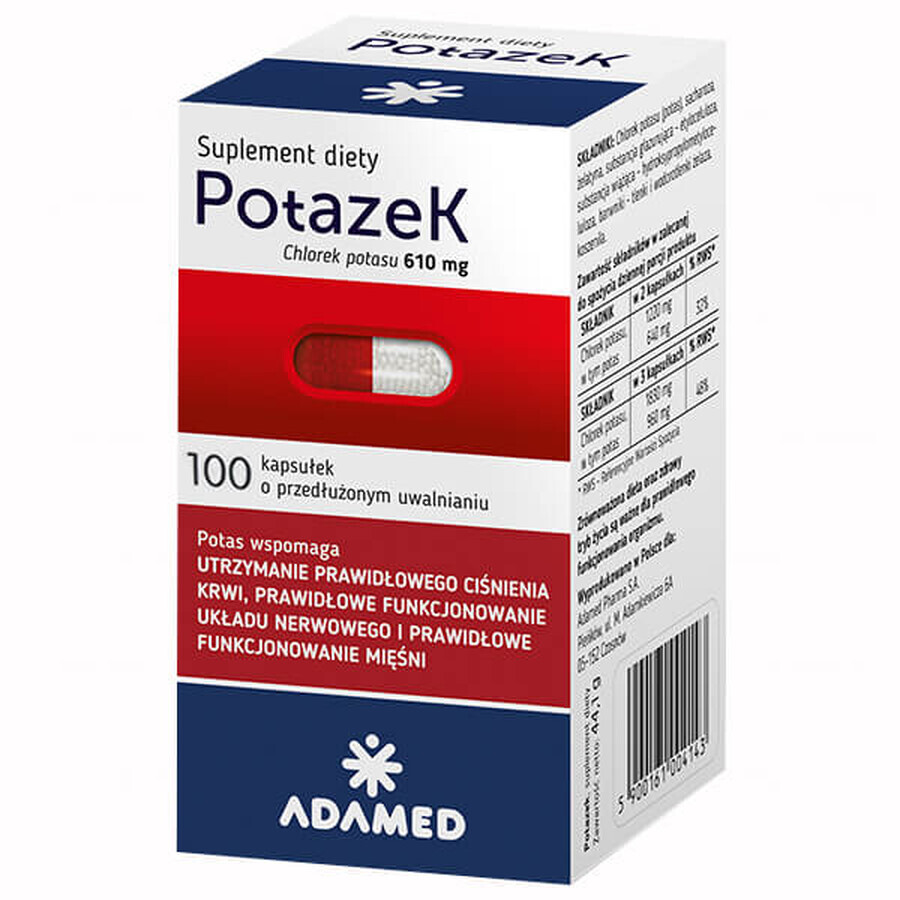 Potazek, 100 cápsulas de liberación prolongada ENVASE DESTRUIDO