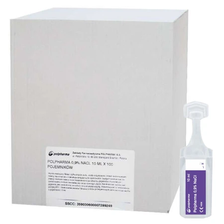 Polpharma 0,9% NaCl, Natriumchloridlösung, 10 ml x 100 Ampullen ZERSTÖRTE VERPACKUNG