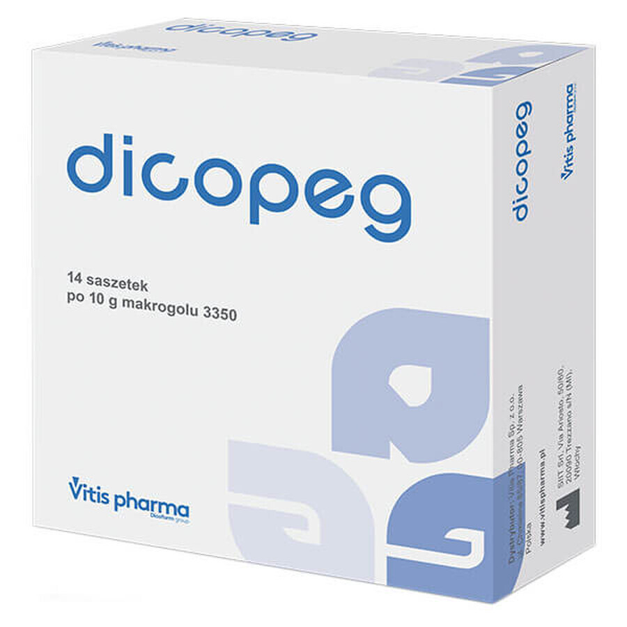 Buy Dicopeg, from the age of 6 months, 10 g x 14 sachets CONTAMINATED PACKAGING Dicopeg, from the age of 6 months, 10 g x 14 sachets CONTAMINATED PACKAGING