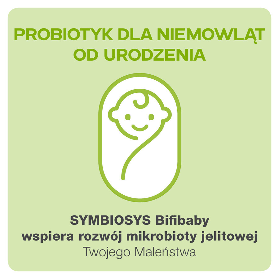 Symbiosys Bifibaby de la naștere, picături, 8 ml AMBALAJ CONTAMINAT